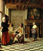 Pieter de Hooch interior painting